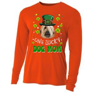 Briard One Lucky Dog Mom Funny Dogs Lover St Patrick's Day Gift Cooling Performance Long Sleeve Crew