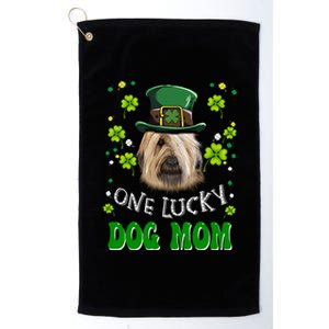 Briard One Lucky Dog Mom Funny Dogs Lover St Patrick's Day Gift Platinum Collection Golf Towel