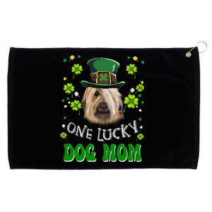 Briard One Lucky Dog Mom Funny Dogs Lover St Patrick's Day Gift Grommeted Golf Towel