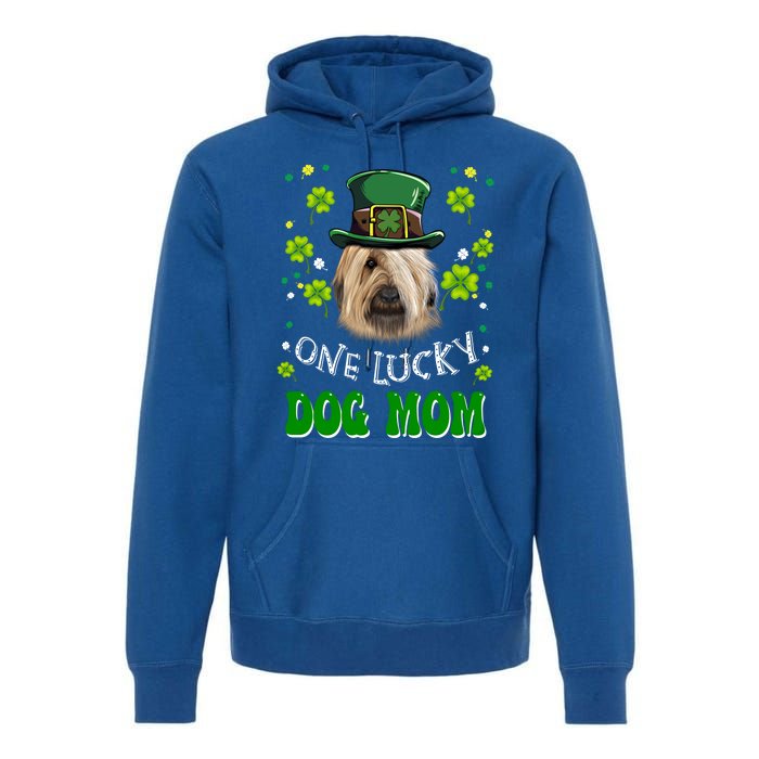 Briard One Lucky Dog Mom Funny Dogs Lover St Patrick's Day Gift Premium Hoodie