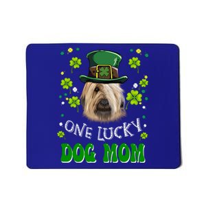 Briard One Lucky Dog Mom Funny Dogs Lover St Patrick's Day Gift Mousepad