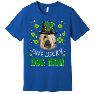 Briard One Lucky Dog Mom Funny Dogs Lover St Patrick's Day Gift Premium T-Shirt