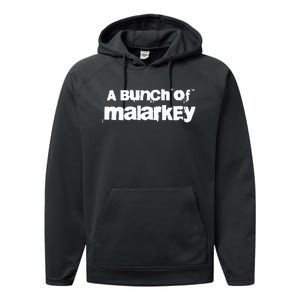 Bunch Of Malarkey Biden Trump Debate 2024 American Election Performance Fleece Hoodie