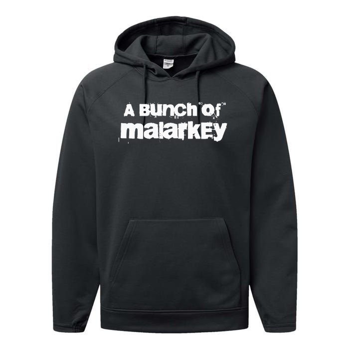 Bunch Of Malarkey Biden Trump Debate 2024 American Election Performance Fleece Hoodie