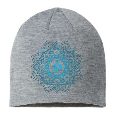 Blue Om Meditation Mandala Sustainable Beanie