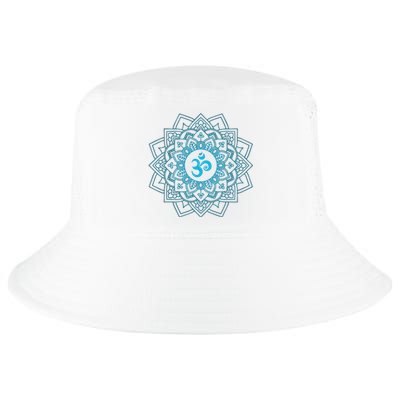 Blue Om Meditation Mandala Cool Comfort Performance Bucket Hat