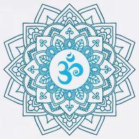 Blue Om Meditation Mandala Cooling Performance Crew T-Shirt