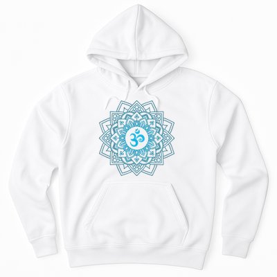 Blue Om Meditation Mandala Hoodie