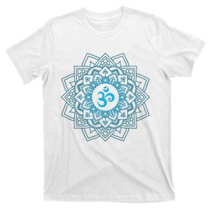 Blue Om Meditation Mandala T-Shirt