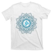 Blue Om Meditation Mandala T-Shirt