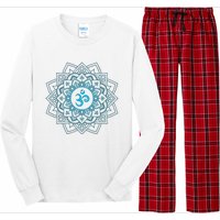 Blue Om Meditation Mandala Long Sleeve Pajama Set