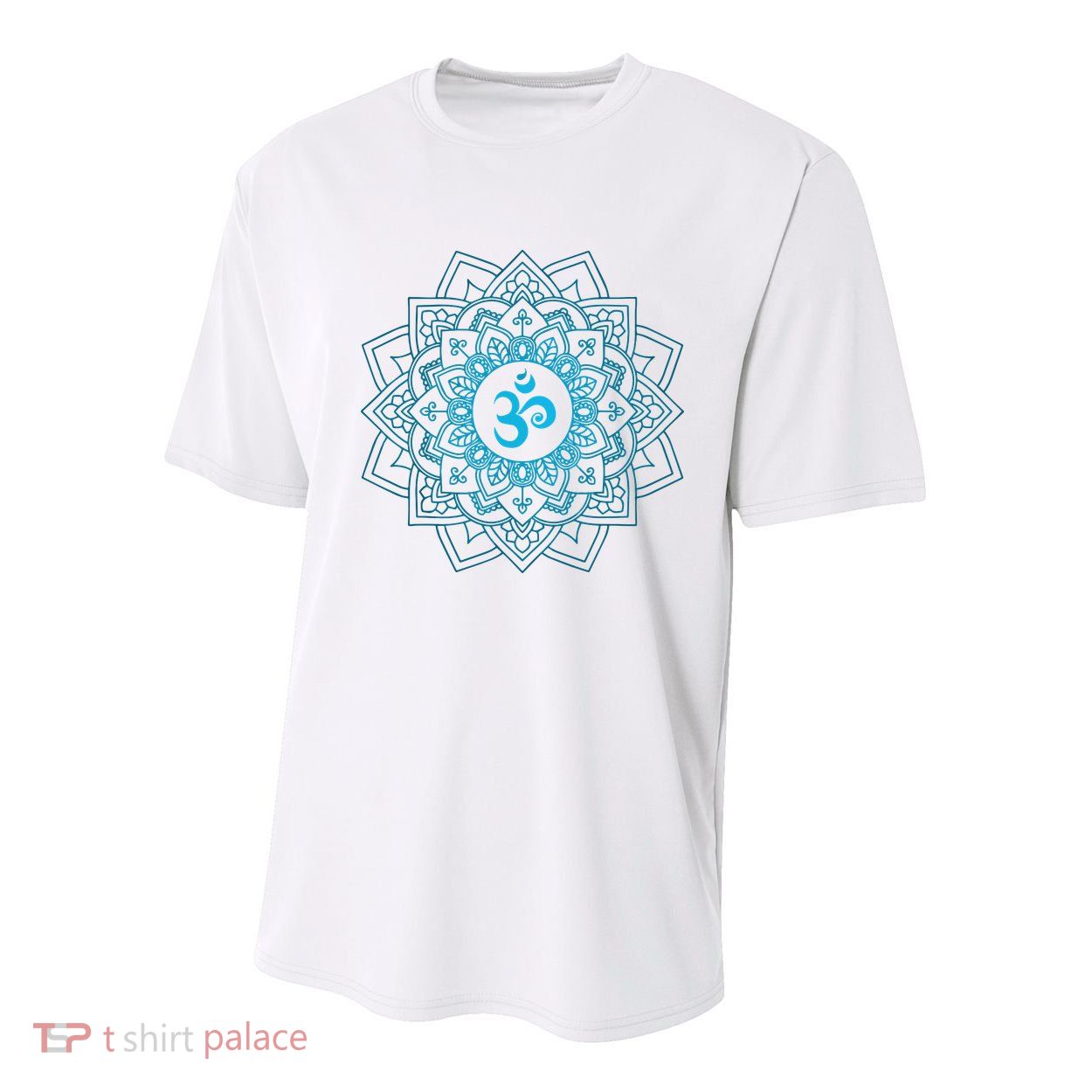Blue Om Meditation Mandala Youth Performance Sprint T-Shirt