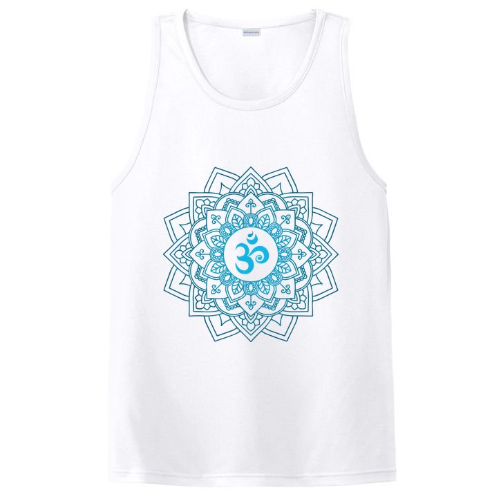 Blue Om Meditation Mandala PosiCharge Competitor Tank