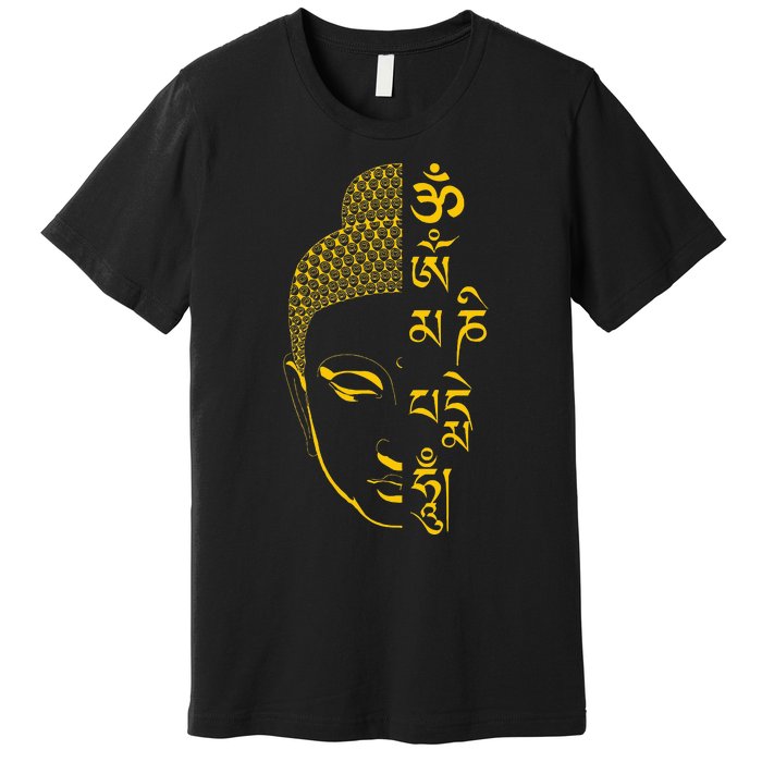 Buddha Om Mani Padme Hum Mantra Premium T-Shirt