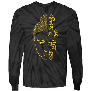 Buddha Om Mani Padme Hum Mantra Tie-Dye Long Sleeve Shirt