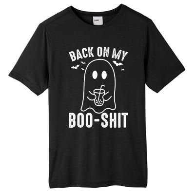 Back On My Booshit Funny Boo Ghost Halloween Costume Gift Tall Fusion ChromaSoft Performance T-Shirt