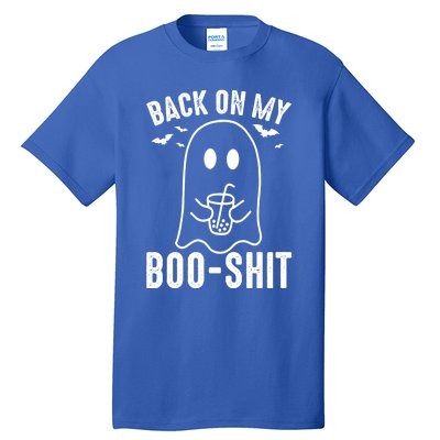 Back On My Booshit Funny Boo Ghost Halloween Costume Gift Tall T-Shirt