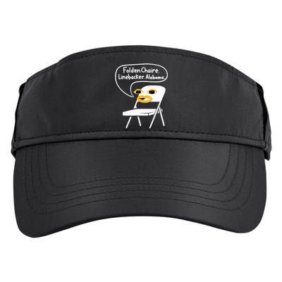 Battle Of Montgomery Alabama Riverboat Brawl Folding Chair Adult Drive Performance Visor