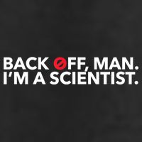 Back Off Man. I'm A Scientist. 80s Ghost Funny Quote Shirt Beanie