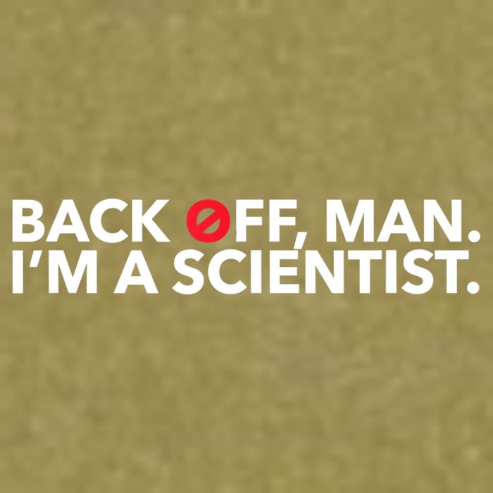 Back Off Man. I'm A Scientist. 80s Ghost Funny Quote Shirt Garment-Dyed Women's Muscle Tee