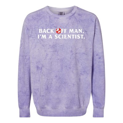 Back Off Man Colorblast Crewneck Sweatshirt