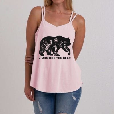 Bears Or Man I Choose The Bear Women's Strappy Tank