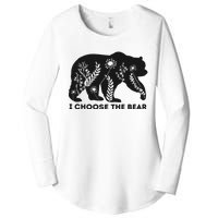 Bears Or Man I Choose The Bear Women's Perfect Tri Tunic Long Sleeve Shirt