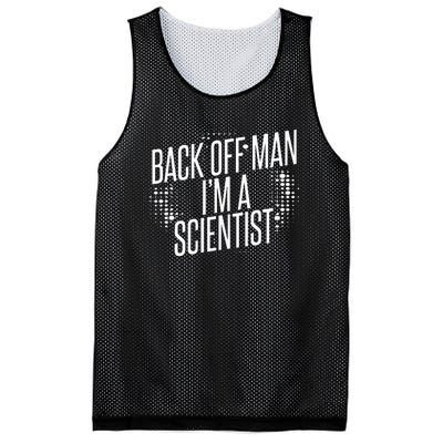 Back Off Man IM A Scientist Mesh Reversible Basketball Jersey Tank