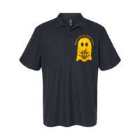 Back On My Booshit Halloween Funny Softstyle Adult Sport Polo