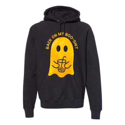 Back On My Booshit Halloween Funny Premium Hoodie