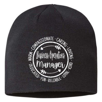 Business Operations Manager Life Appreciation Vintage Sustainable Beanie