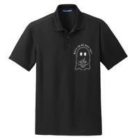 Back On My Boo Shit Funny Ghost Boo Halloween Spooky Season Dry Zone Grid Polo