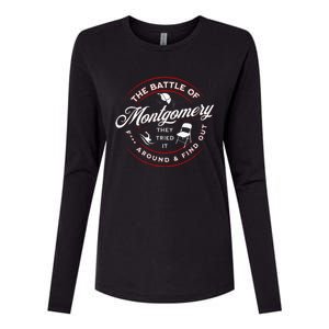 Battle Of Montgomery Riverboat Brawl White Chair Black Pride Womens Cotton Relaxed Long Sleeve T-Shirt