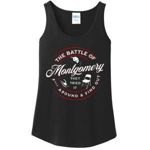 Battle Of Montgomery Riverboat Brawl White Chair Black Pride Ladies Essential Tank