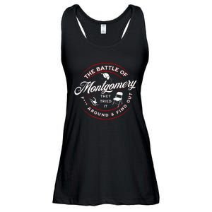 Battle Of Montgomery Riverboat Brawl White Chair Black Pride Ladies Essential Flowy Tank