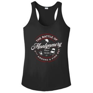 Battle Of Montgomery Riverboat Brawl White Chair Black Pride Ladies PosiCharge Competitor Racerback Tank