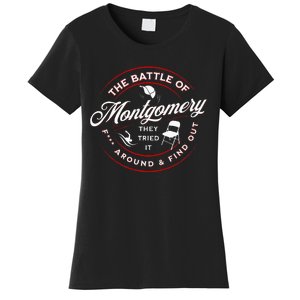 Battle Of Montgomery Riverboat Brawl White Chair Black Pride Women's T-Shirt