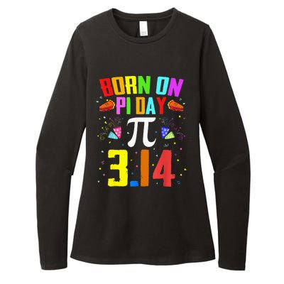 Born On March 14 Happy Pi Day Birthday Math Teacher Womens CVC Long Sleeve Shirt