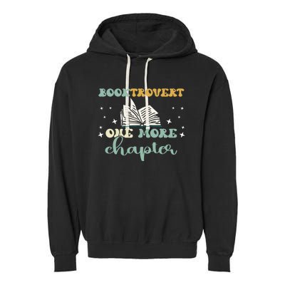 Booktrovert One More Chapter Gift Garment-Dyed Fleece Hoodie