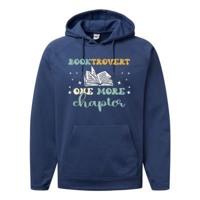 Booktrovert One More Chapter Gift Performance Fleece Hoodie