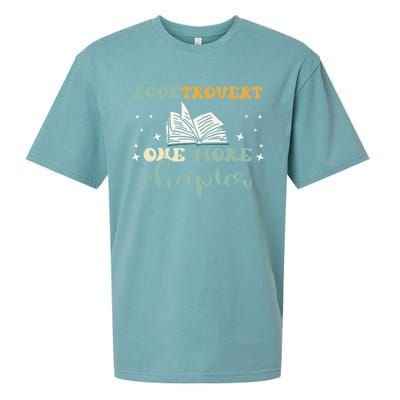 Booktrovert One More Chapter Gift Sueded Cloud Jersey T-Shirt