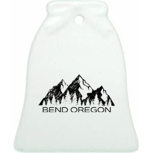 Bend Oregon Mountain Gift Cool Bend Oregon Ceramic Bell Ornament