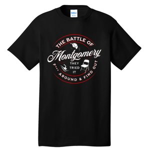 Battle Of Montgomery Riverboat Brawl White Chair Black Pride Tall T-Shirt