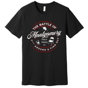 Battle Of Montgomery Riverboat Brawl White Chair Black Pride Premium T-Shirt