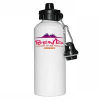 Bend Oregon Mountain Street Aluminum Water Bottle