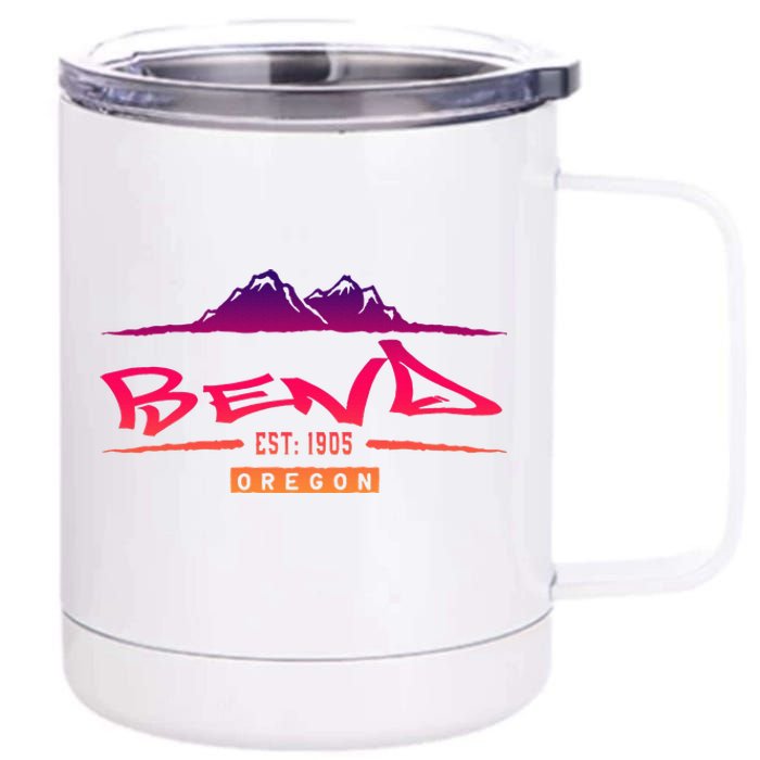 Bend Oregon Mountain Street 12 oz Stainless Steel Tumbler Cup