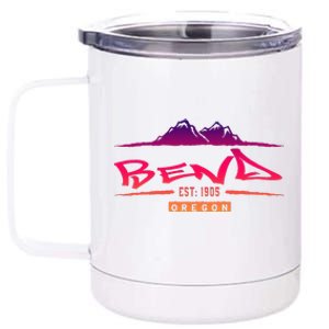 Bend Oregon Mountain Street 12 oz Stainless Steel Tumbler Cup