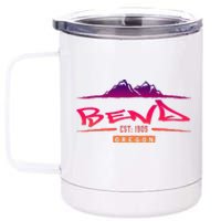 Bend Oregon Mountain Street 12 oz Stainless Steel Tumbler Cup