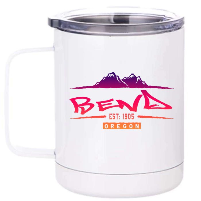 Bend Oregon Mountain Street 12 oz Stainless Steel Tumbler Cup