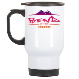 Bend Oregon Mountain Street Stainless Steel Travel Mug